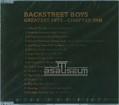 Greatest Hits - Chapter One Japan Promo CD