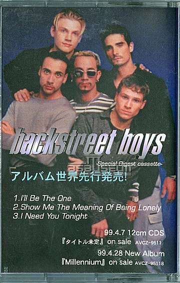 Backstreet Boys Special Digest Japan Promo Cassette Tape