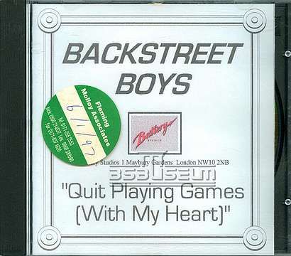 [Single/EP] Quit Playin' Games (With My Heart) UK Promo CD (Battery Studio)