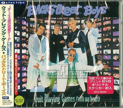 [Single/EP] Quit Playin' Games (With My Heart) Japan First Press/Promo CD ((CD Extra, Sample))